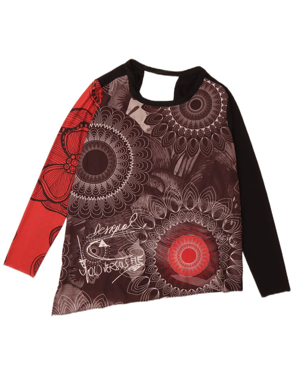 Desigual ženska majica s grafičkim motivima dugih rukava UK 14, srednje raznobojna cvjetna