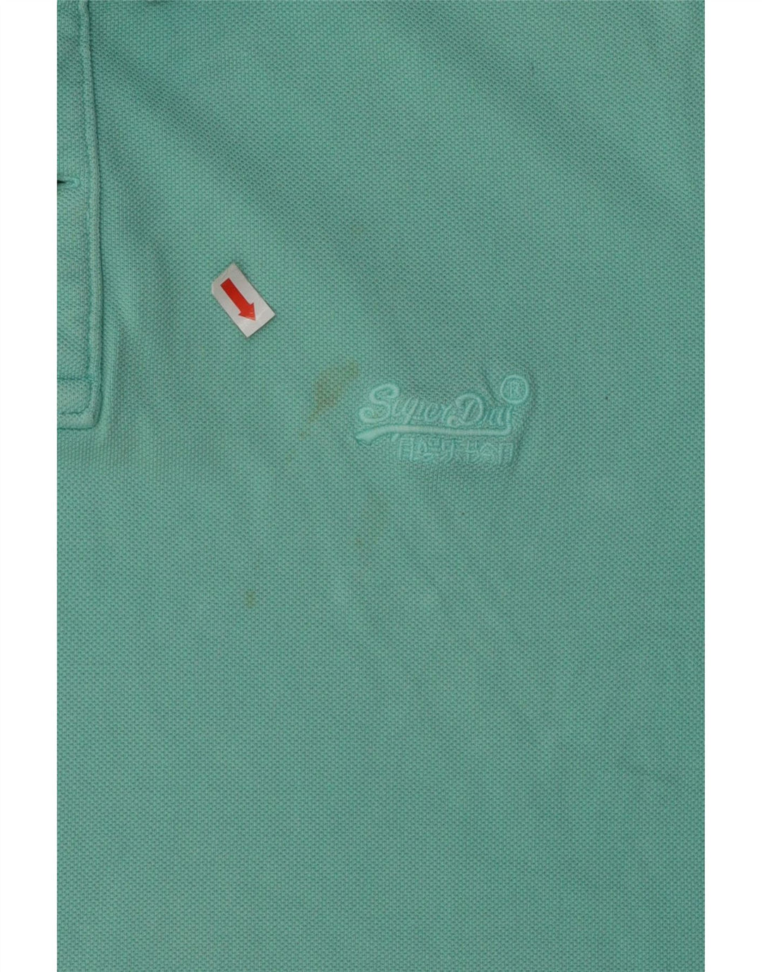 SUPERDRY Mens Polo Shirt 2XL Turquoise Cotton Vintage Superdry and Second-Hand Superdry from Messina Hembry 