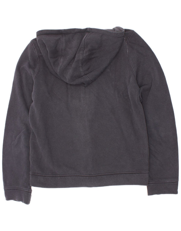 Nike Boys Zip Hoodie Sweater 10-11 Years Medium Black Colourblock Cotton