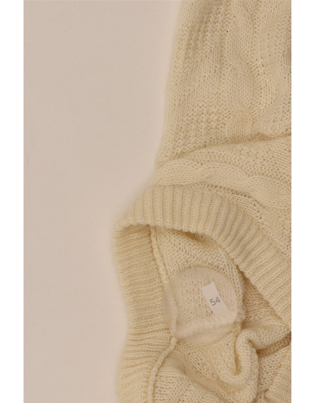 VINTAGE muški džemper s V-izrezom IT 54 XL bež