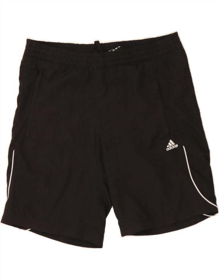 ADIDAS Mens Sport Shorts Small Black Polyester Vintage Adidas and Second-Hand Adidas from Messina Hembry 