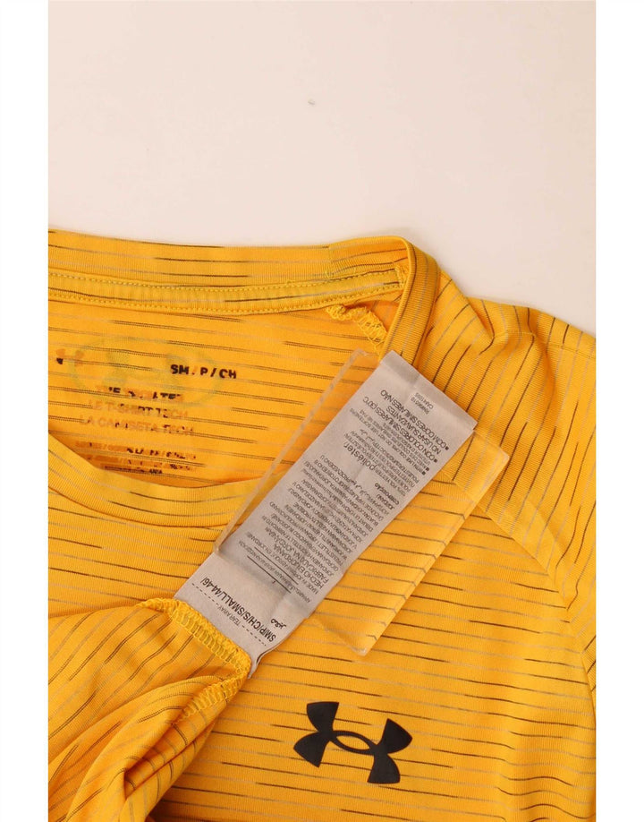 Under Armour muška majica kratkih rukava Mali žuti prugasti poliester