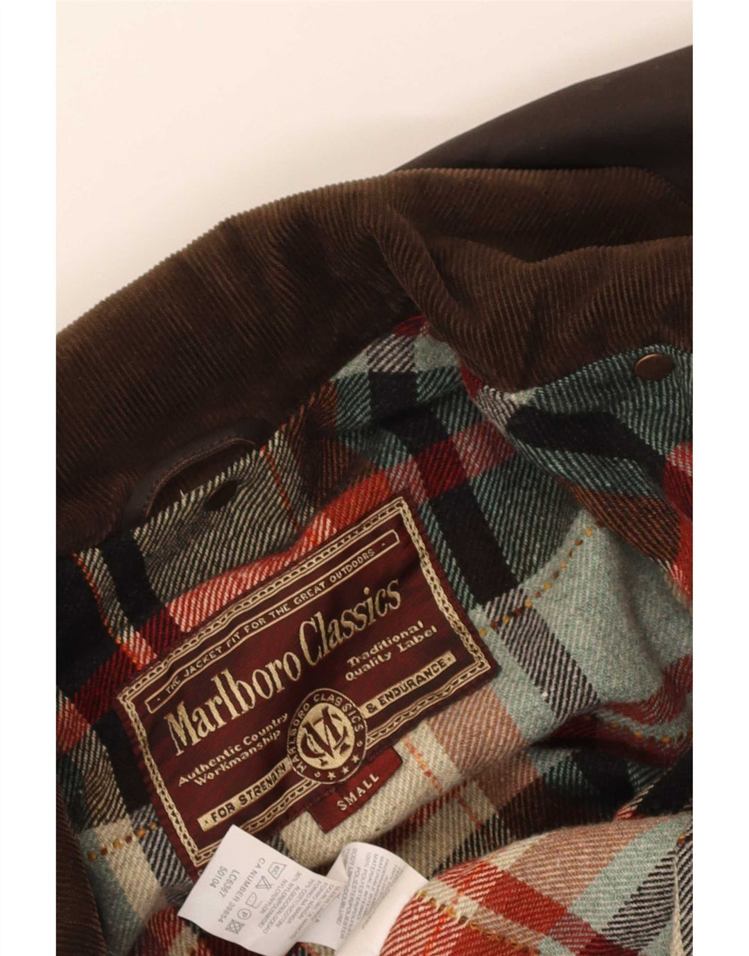 Marlboro Classics Muški kaput od voštanog pamuka UK 36 Small Brown