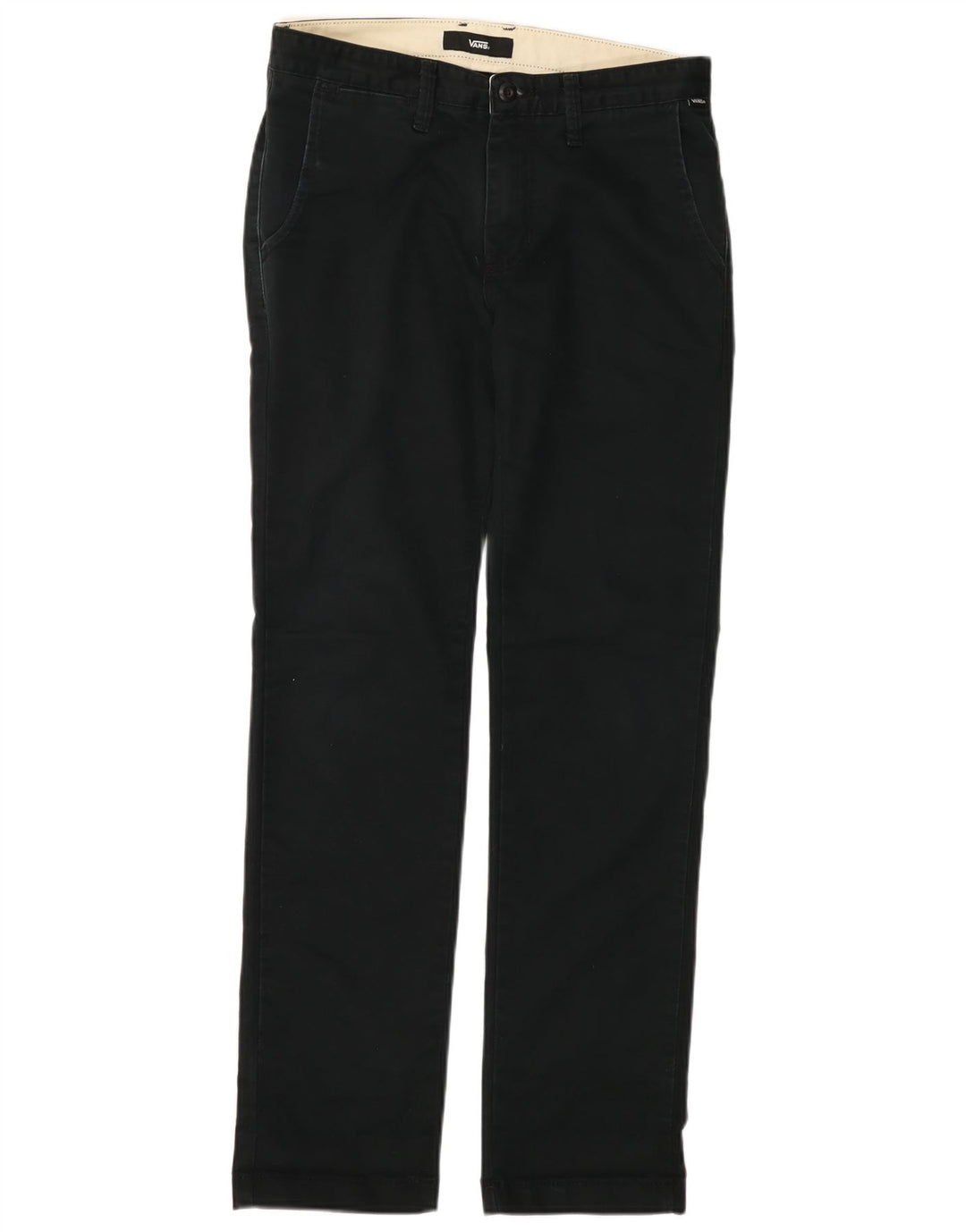 VANS muške ravne chino hlače W30 L32 tamnoplavi pamuk