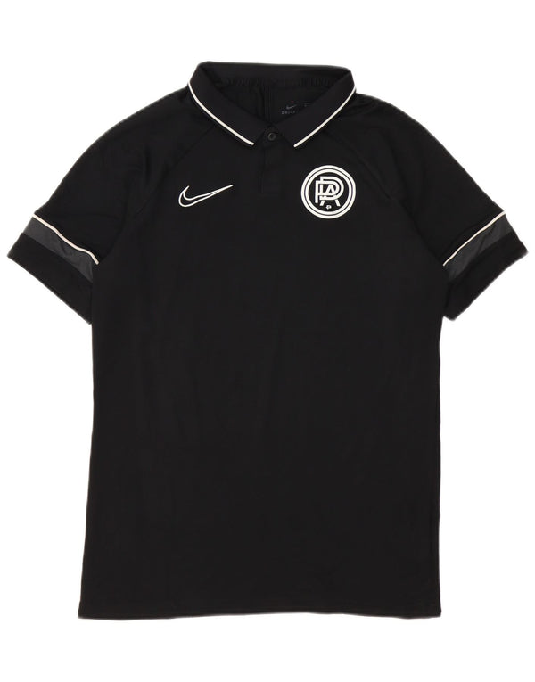 Nike Mens Pro Direct Academy Graphic polo majica srednje crne boje