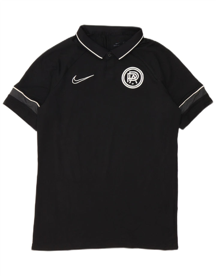 Nike Mens Pro Direct Academy Graphic polo majica srednje crne boje