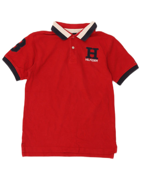 Tommy Hilfiger polo majica s grafičkim motivima 12-13 godina srednje crvene boje