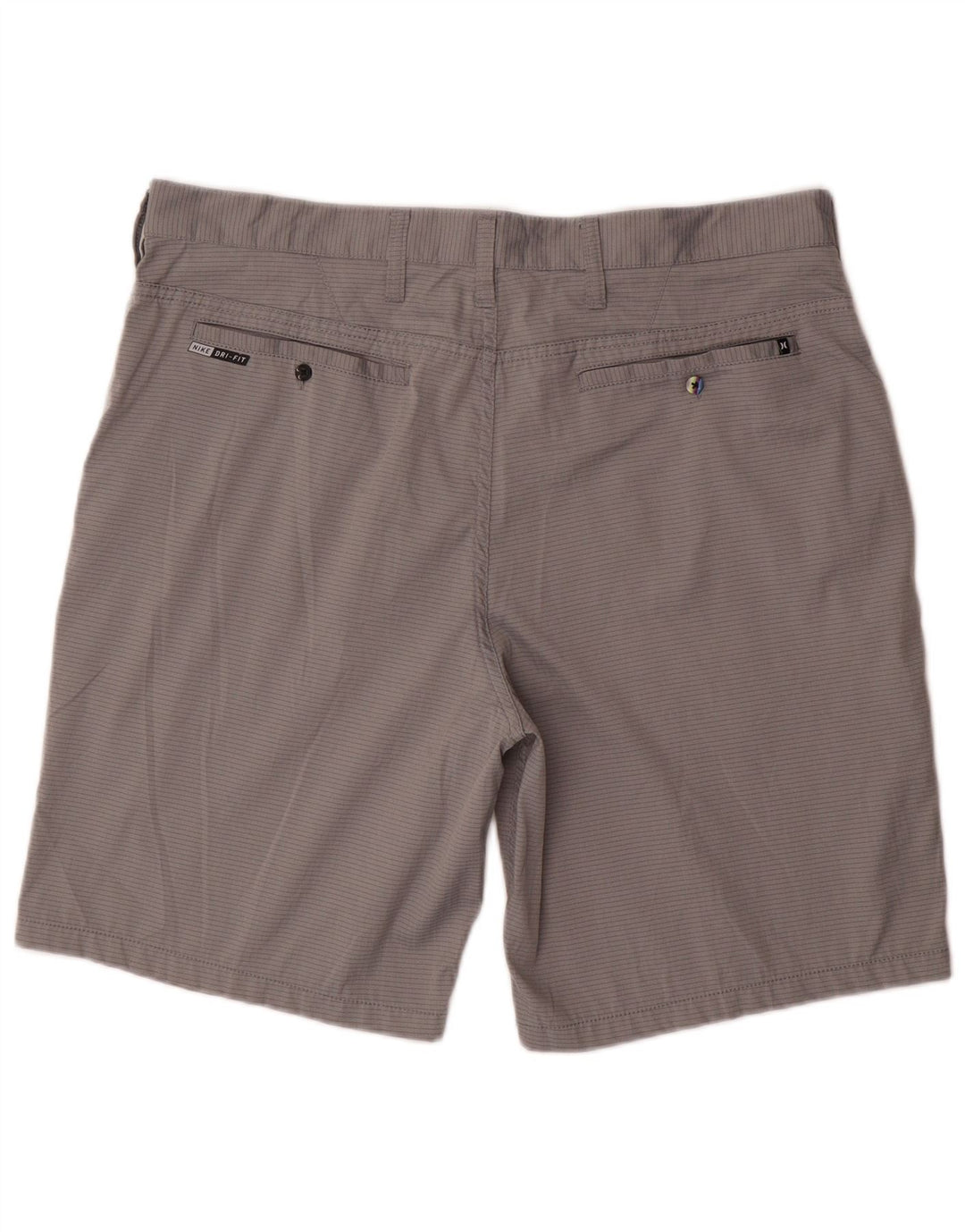 Hurley muške chino hlače W36 velike sive pruge od poliestera