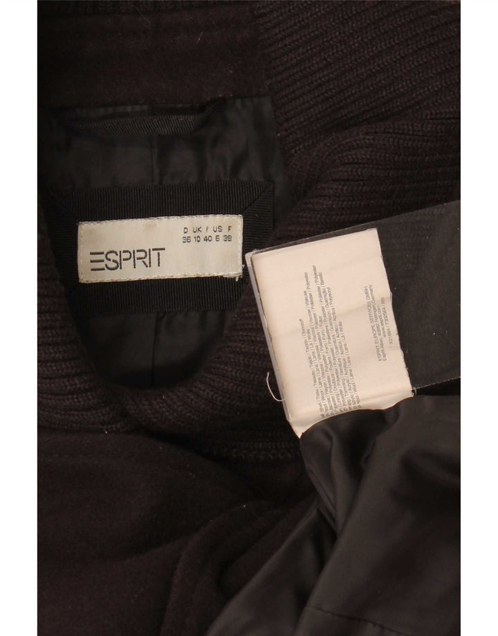 Esprit ženski graškasti kaput UK 10 Small Brown Wool