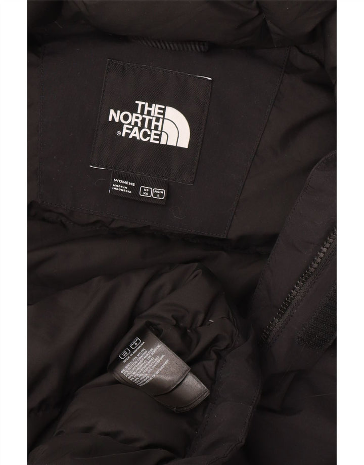 THE NORTH FACE Ženski preveliki podstavljeni kaput s kapuljačom UK 6 XS crni najlon