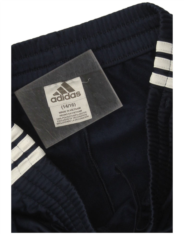 Adidas Hlače za trenirke za dječake 14-15 godina tamnoplave poliesterske