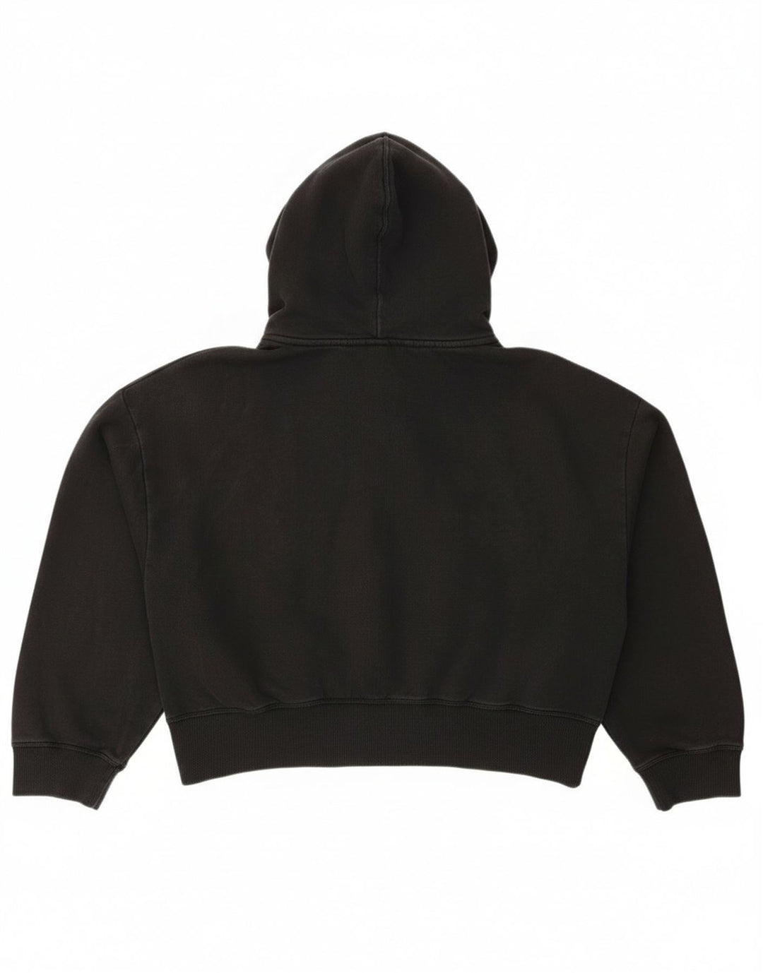 Calvin Klein Jeans ženski kratki pulover s kapuljačom s patentnim zatvaračem UK 14 srednje crna