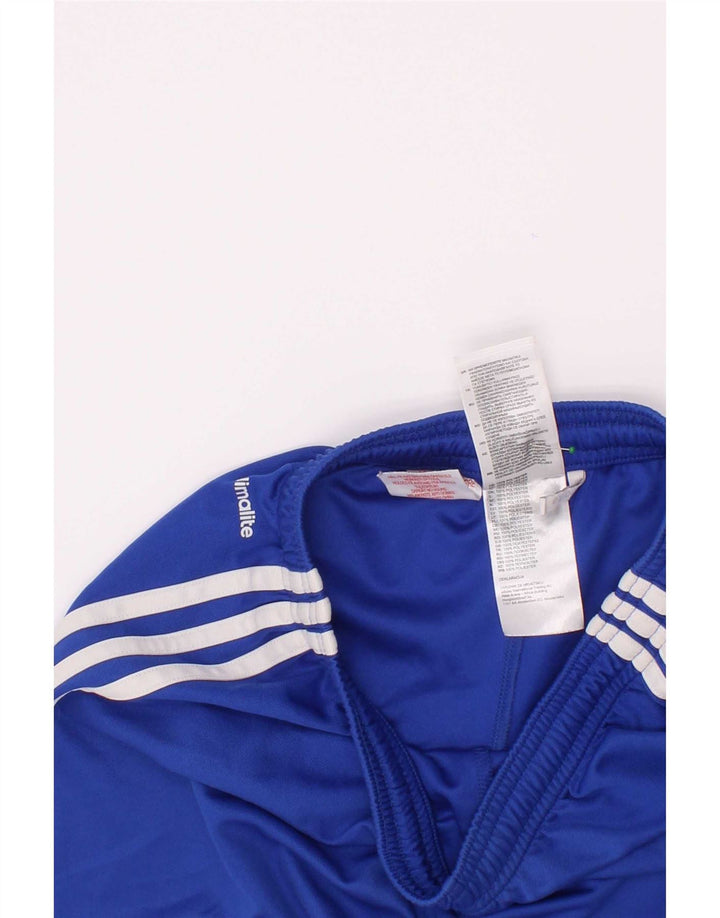 Sportske kratke hlače Adidas Climalite za dječake 11-12 godina, plavi poliester