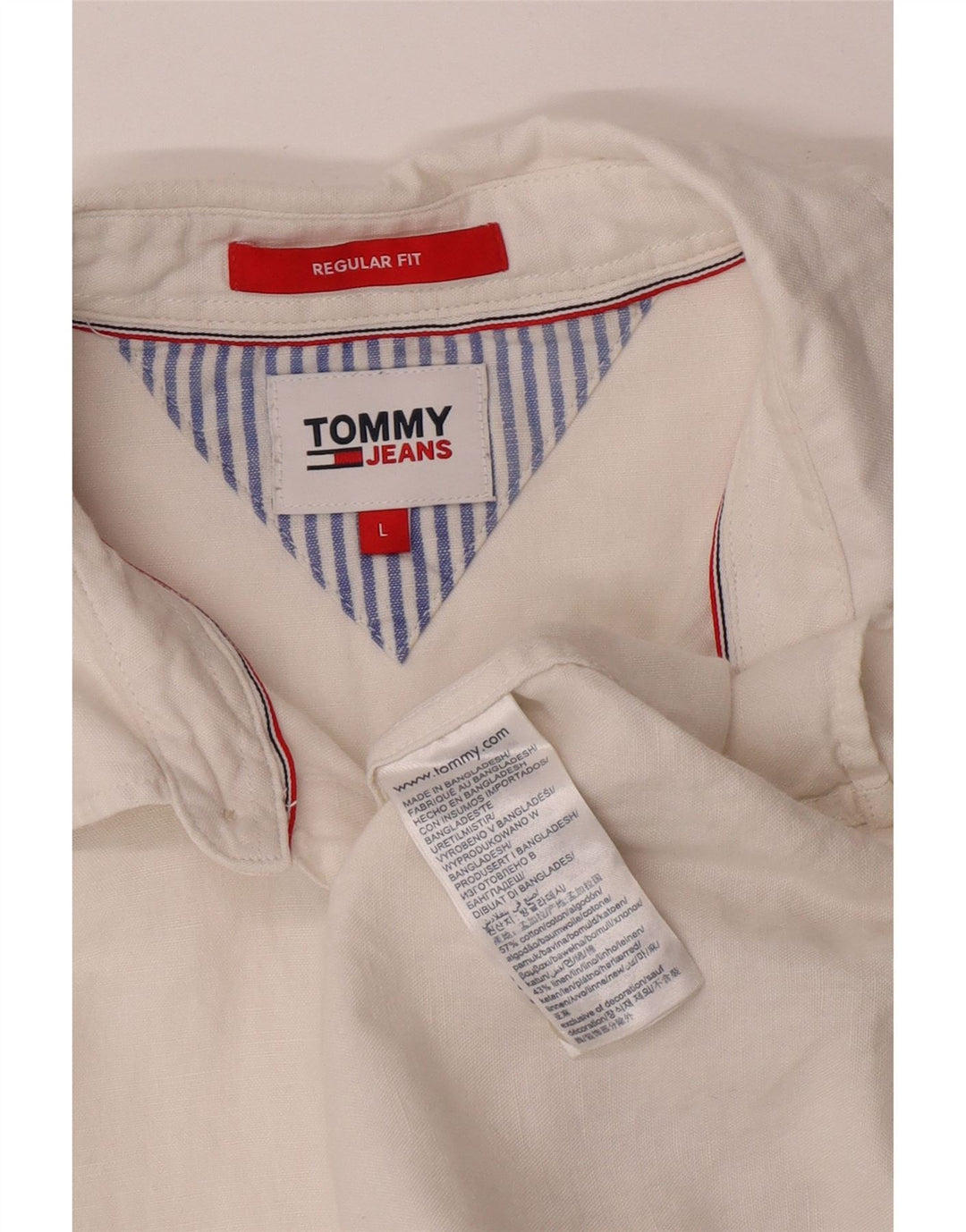 Tommy Hilfiger muška košulja standardnog kroja Velika bijela pamučna majica