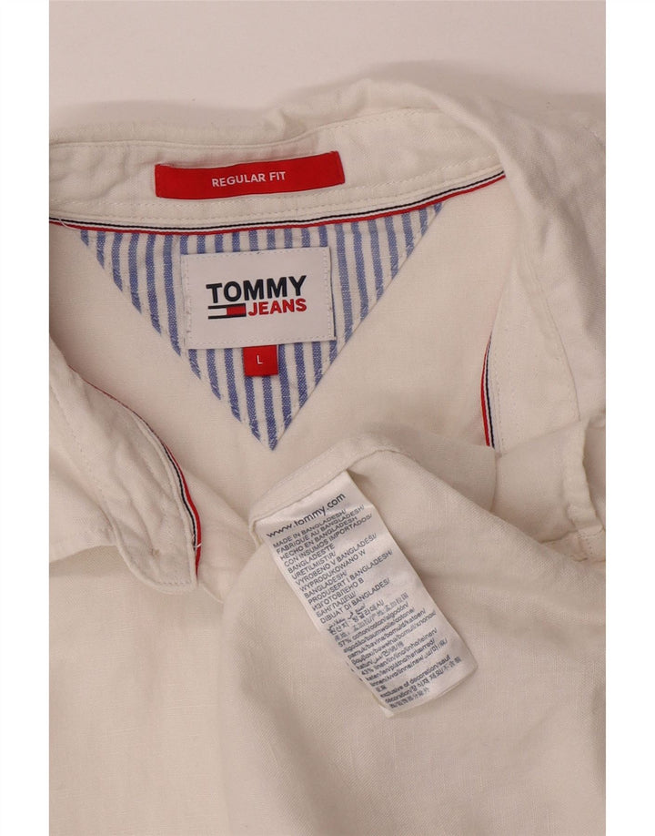 Tommy Hilfiger muška košulja standardnog kroja Velika bijela pamučna majica