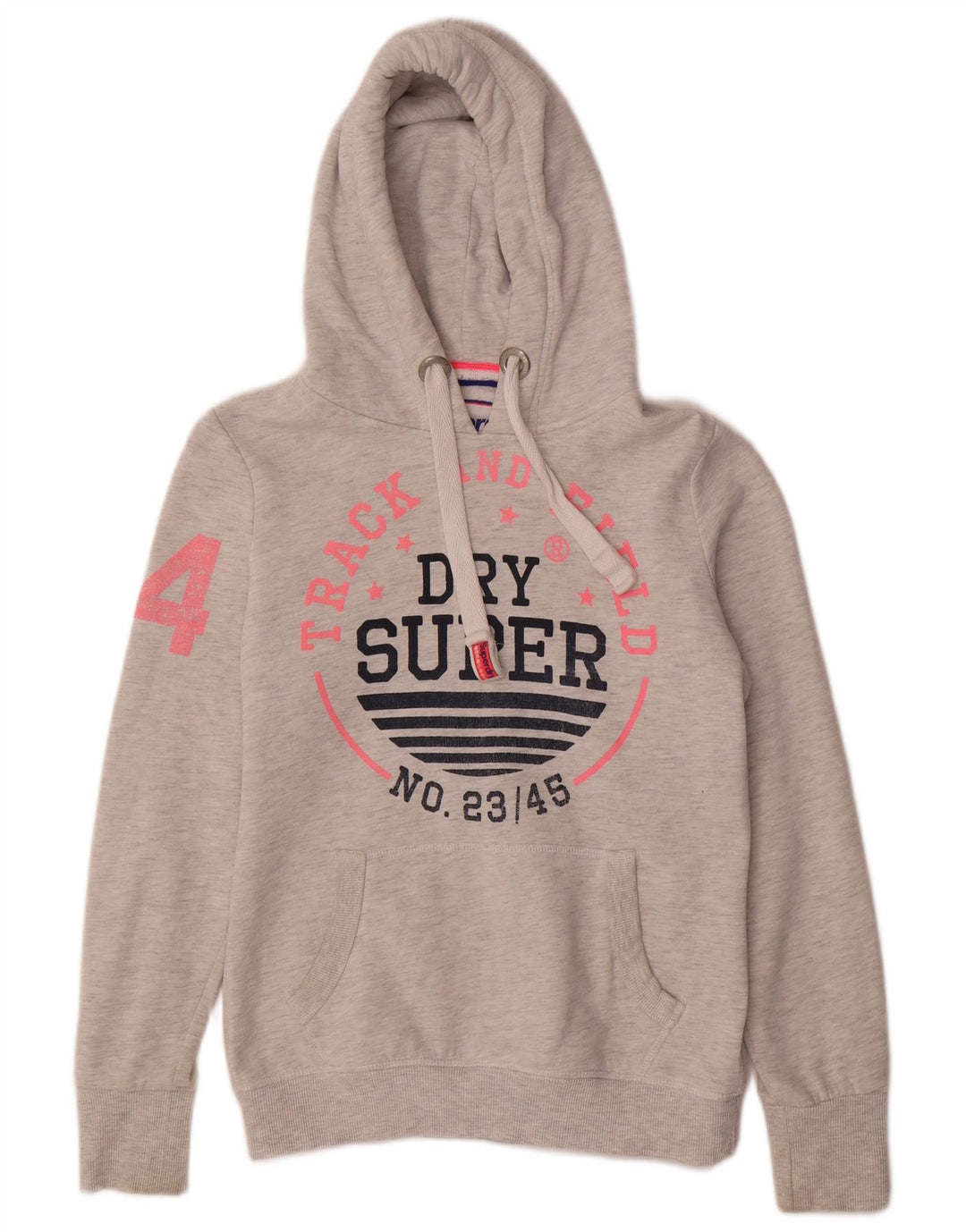 SUPERDRY Ženska majica s kapuljačom s kapuljačom UK 10 Mali sivi pamuk