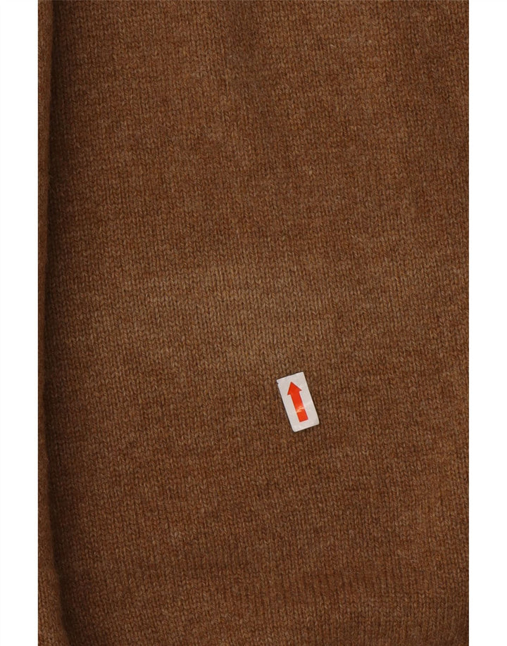 MARLBORO CLASSICS muški džemper s izrezom na patentni zatvarač 2XL smeđa vunena