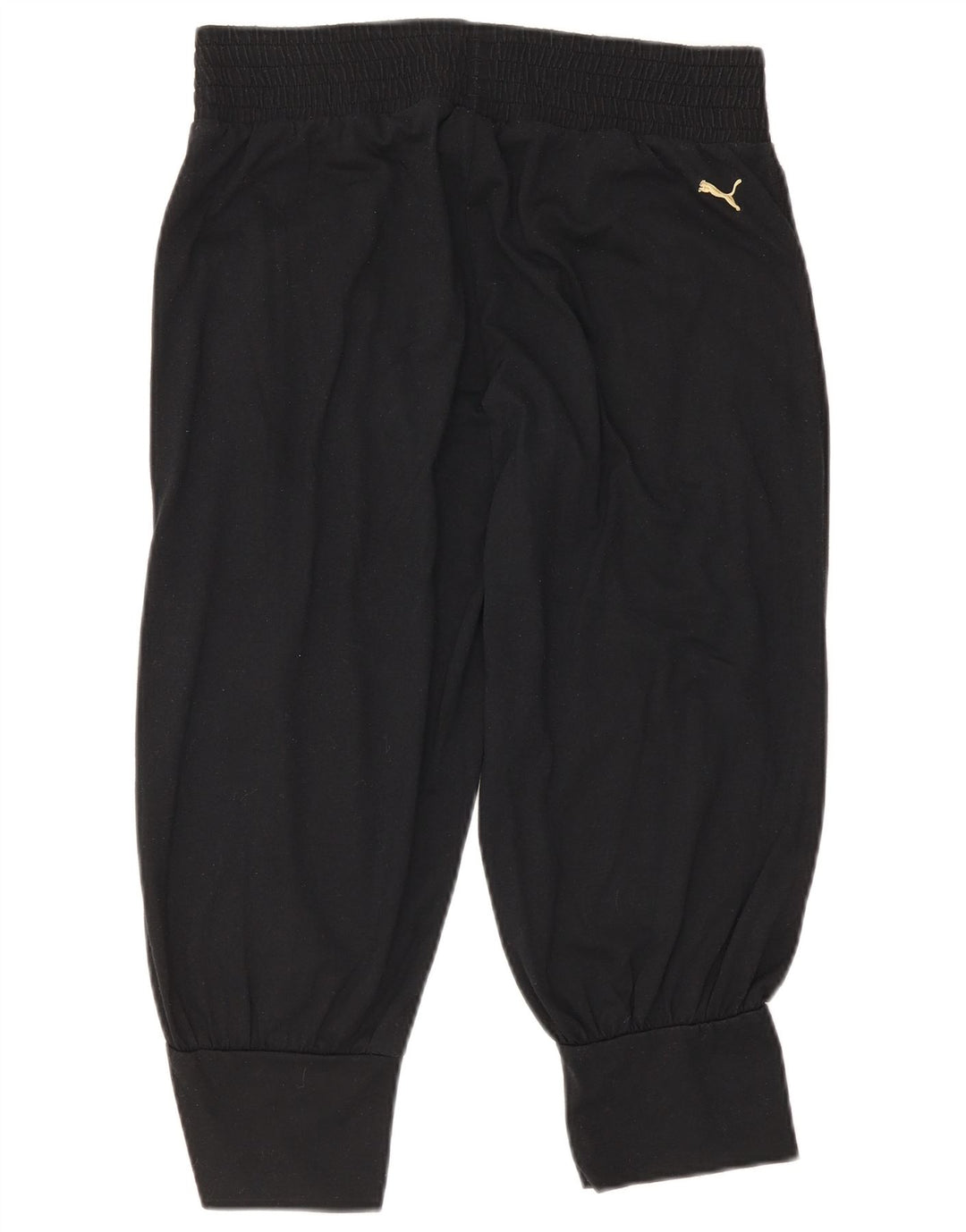 Puma Ženske Capri Trenirke Hlače Joggers UK 12 Srednji crni poliester