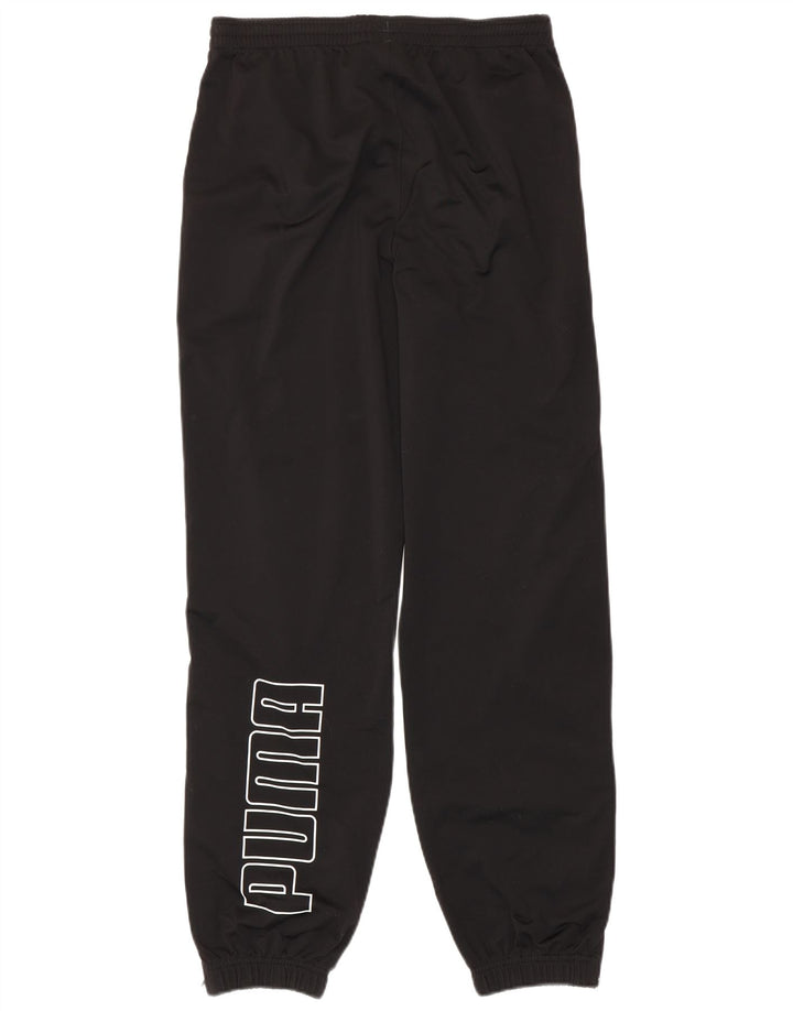 Puma Boys Graphic Trenirka Hlače Joggers 15-16 Years Black Poliester