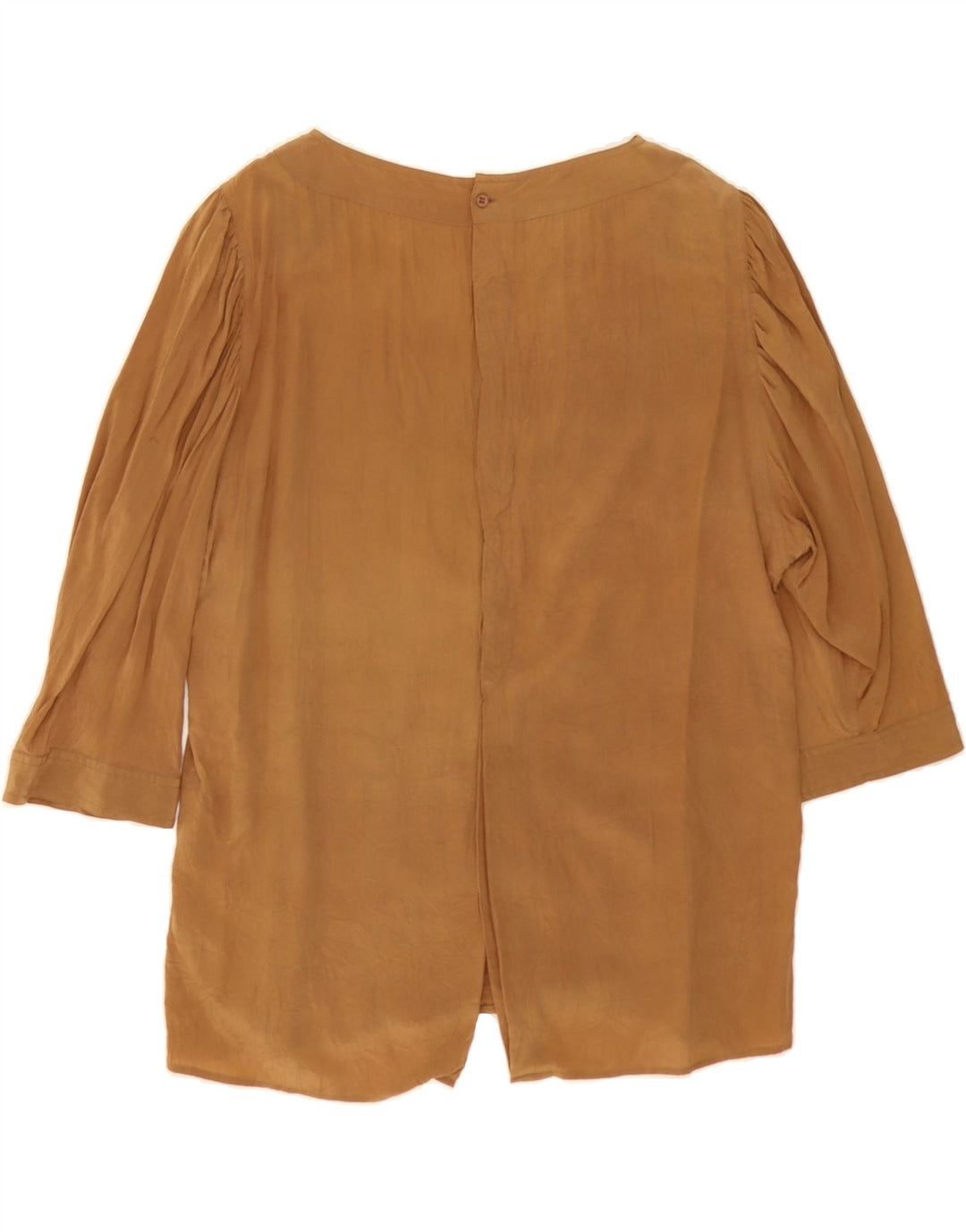 TOUCHE Womens Loose Fit 3/4 Sleeve Blouse Top IT 44 Medium Brown Vintage Touche and Second-Hand Touche from Messina Hembry 