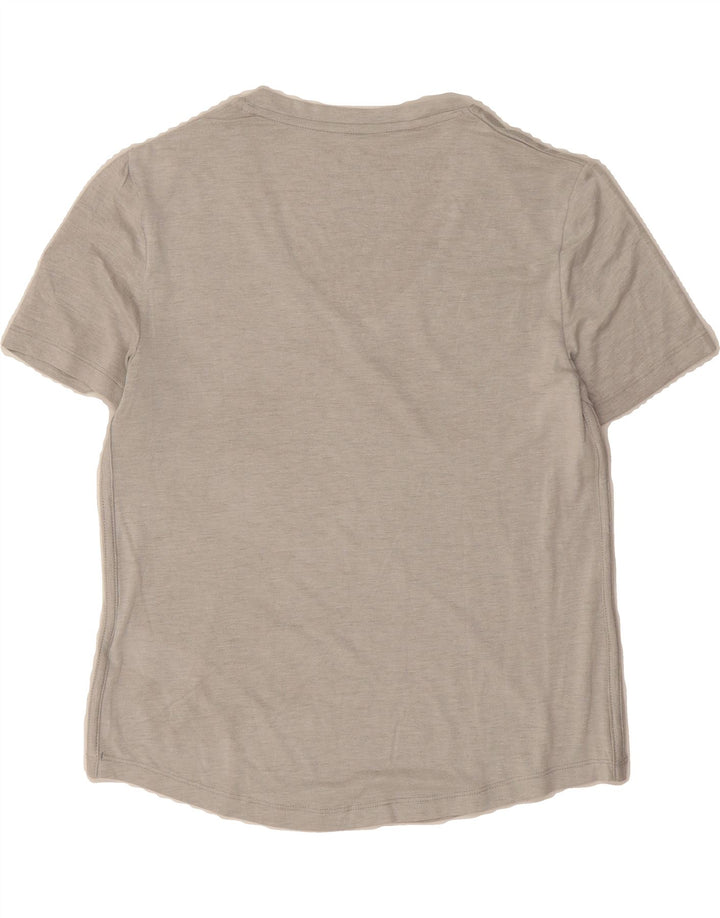 REEBOK Womens T-Shirt Top UK 6 XS Grey Polyester Vintage Reebok and Second-Hand Reebok from Messina Hembry 