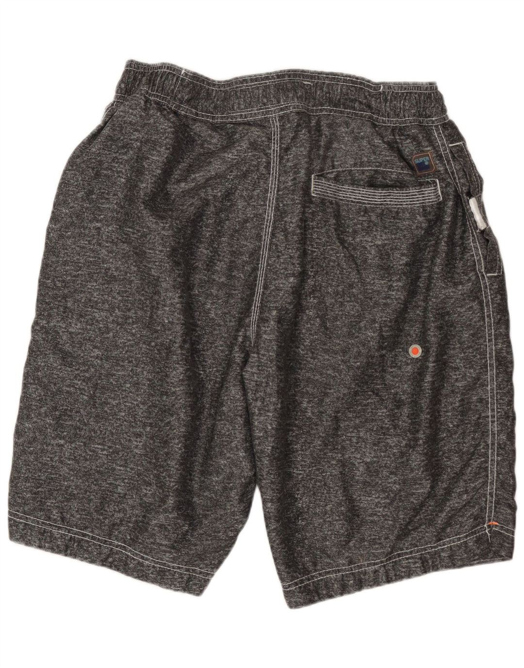 Superdry muške kratke hlače za kupanje s grafičkim motivima XL sivi flekasti poliester
