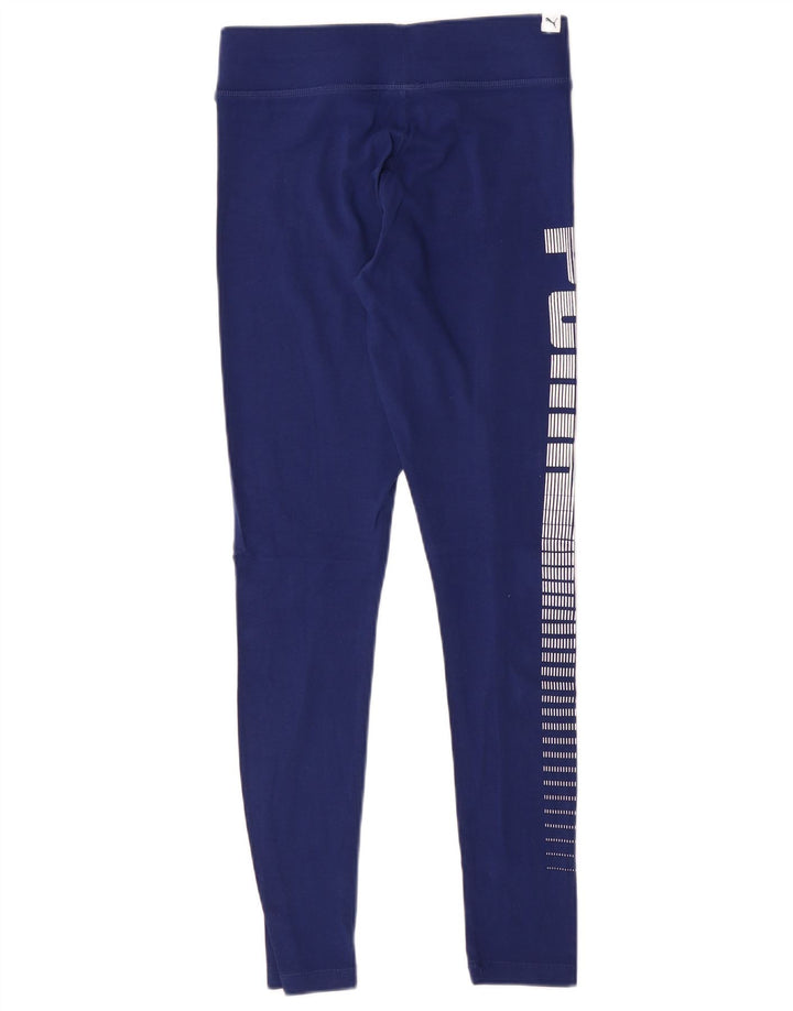 PUMA Ženske grafičke tajice UK 10 Small Blue Cotton