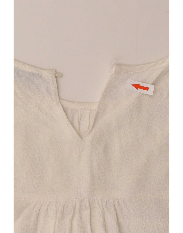 Zara ženski gornji dio bluze UK 16 Large White Viscose