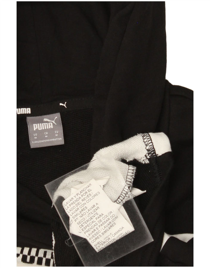 PUMA ženska prekomjerna majica s kapuljačom UK 14 srednje crne boje