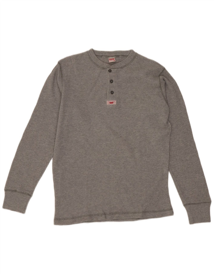 Levi's muška majica dugih rukava, srednje sivi pamuk