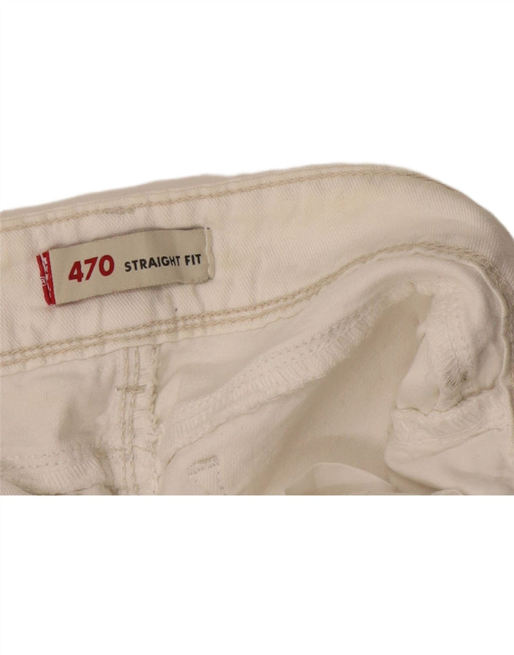Levi's ženske ravne traperice niskog struka 470 W32 L32 Off White
