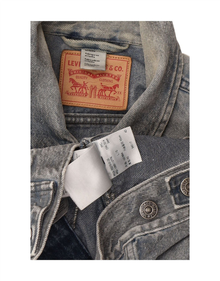LEVI'S Girls Denim Jacket 11-12 Years Large Blue Cotton
