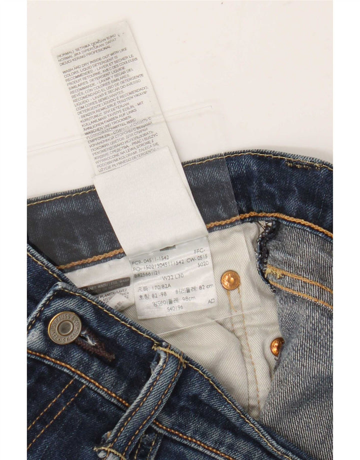 Levi's muške uske traperice s oštećenjem W32 L27, plavi pamuk