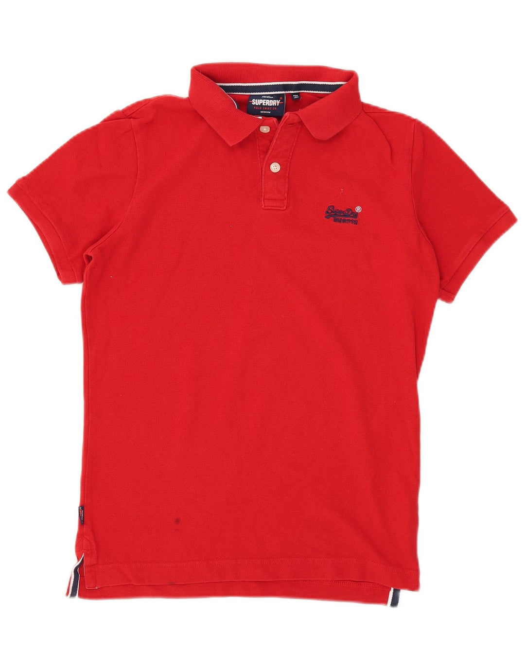 Superdry muška polo majica srednje crvene pamučne boje