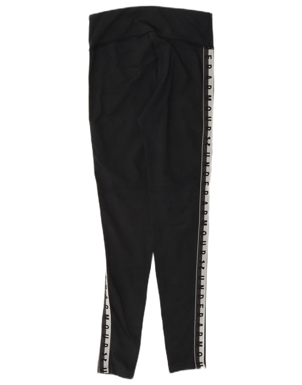 Under Armour Womens Heat Gear Slim Fit Leggings UK 6 XS Black Colourblock