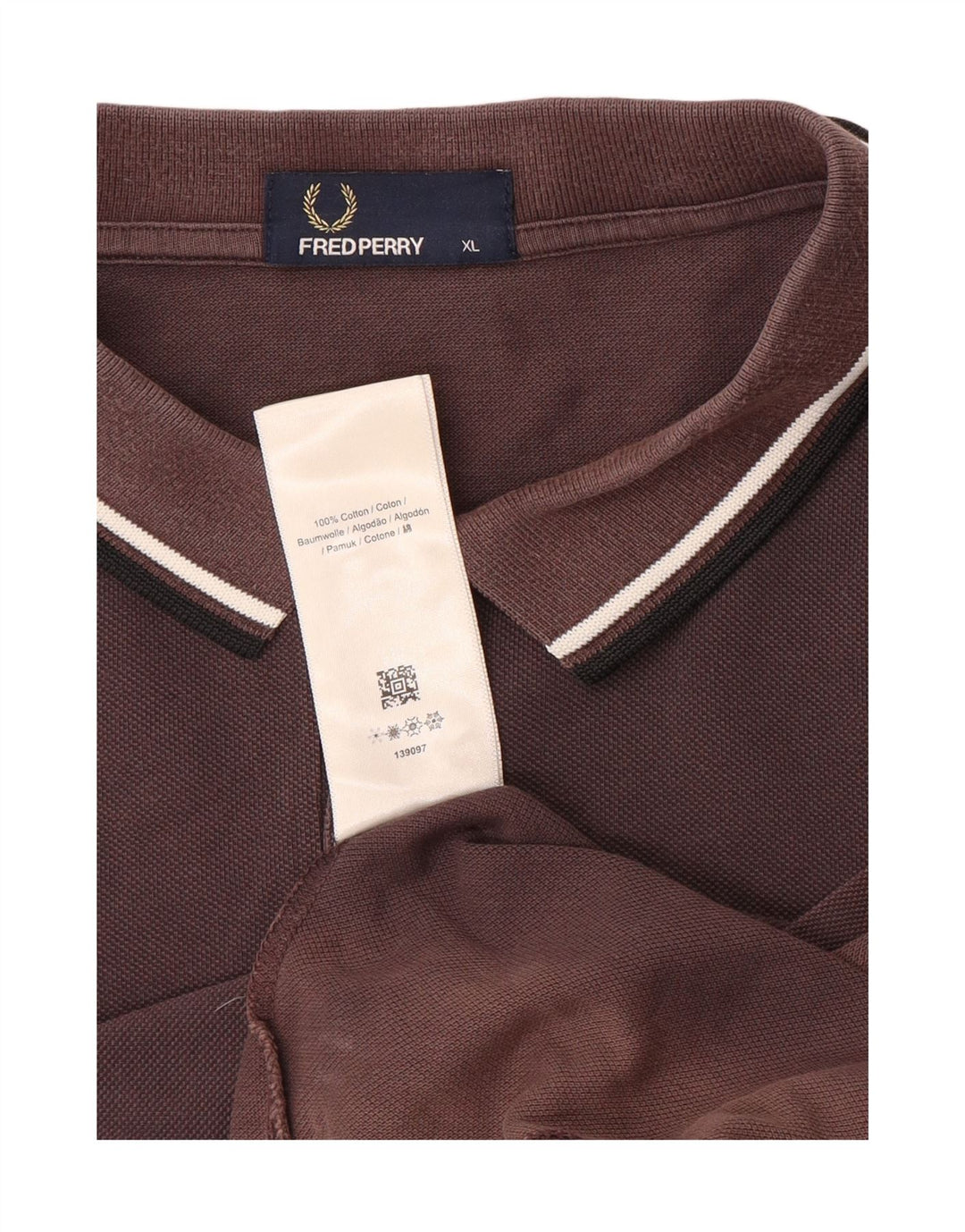 Fred Perry muška polo majica XL smeđi pamuk