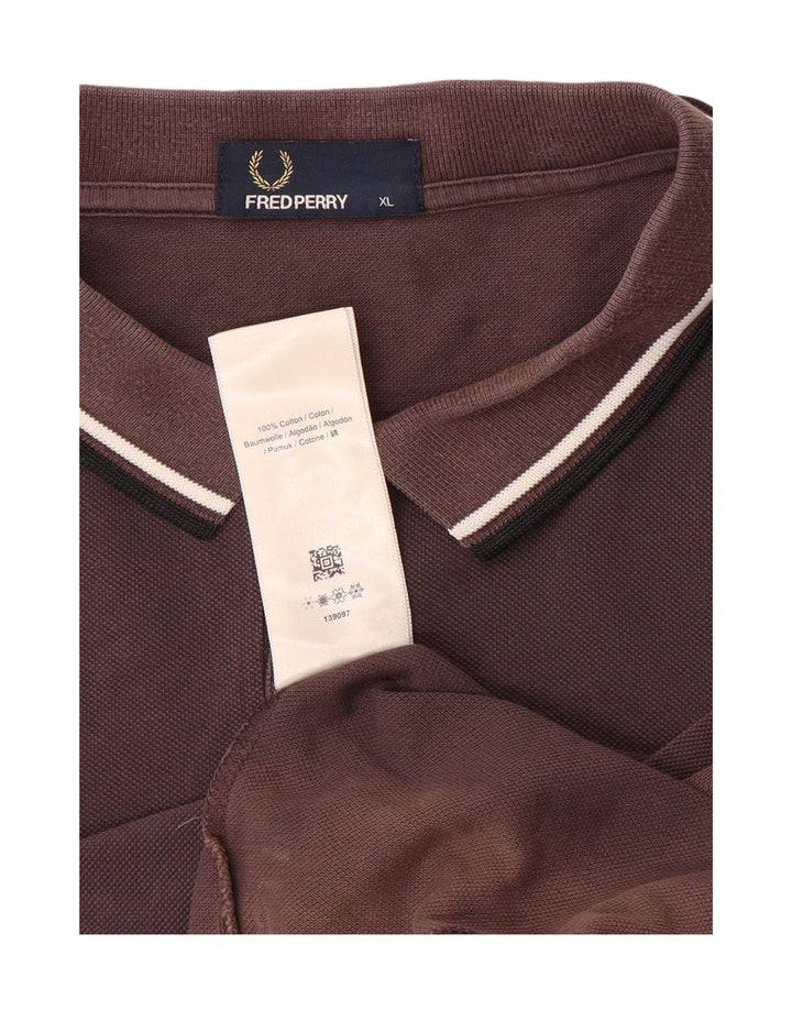 Fred Perry muška polo majica XL smeđi pamuk