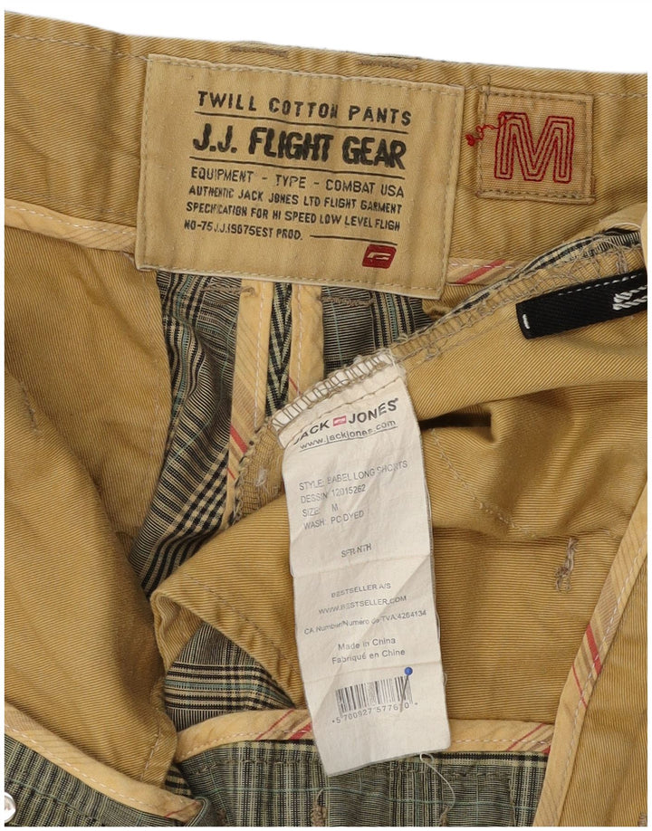 Jack & Jones muške chino kratke hlače srednje veličine W32 kaki karirani pamuk