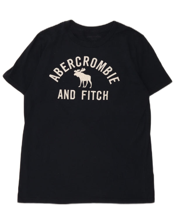 Majica kratkih rukava Abercrombie & Fitch za dječake, 15-16 godina, tamnoplavi pamuk