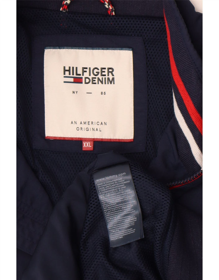 Tommy Hilfiger muška bomber jakna UK 44 2XL tamnoplava poliamidna