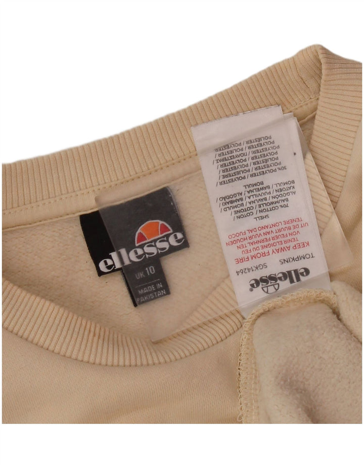 ELLESSE Ženska prekomjerna trenirka s grafičkim motivima UK 10 Small Beige