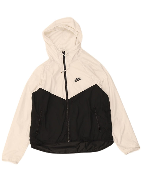 Nike Muška kišna jakna s kapuljačom UK 36 Small White Colourblock