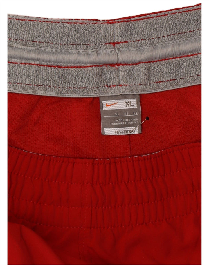 Nike muške hlače za trenirku Dri Fit XL, crveni poliester