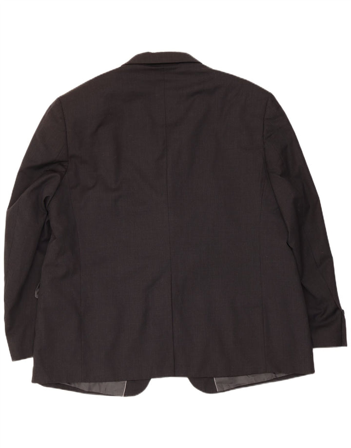 Marks & Spencer muška kratka jakna sako s 3 gumba UK 48 2XL siva vuna