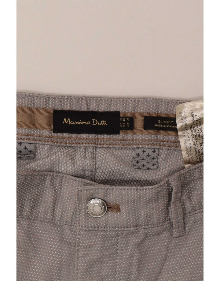 Massimo Dutti muške chino hlače EU 40 srednje W31 L30 sive točke
