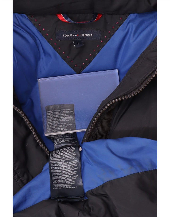 TOMMY HILFIGER Ženski podstavljeni kaput s kapuljačom UK 10 Mali tamnoplavi poliester