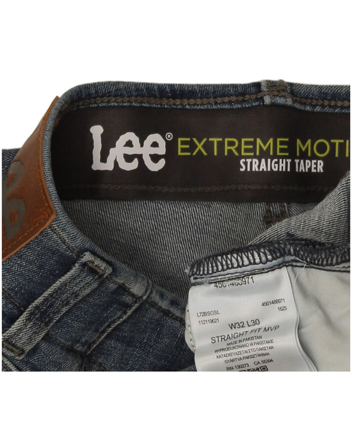 Lee Mens Flex Tapered Straight Jeans W32 L30 Plavi pamuk