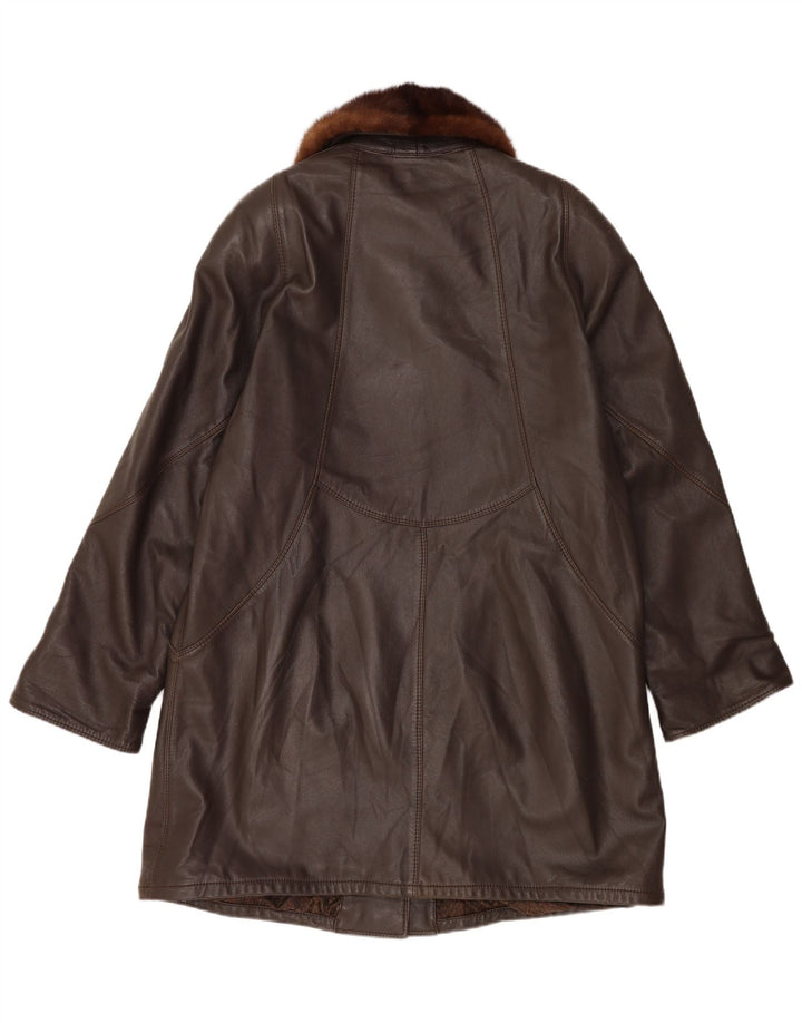 Vintage ženski kaput UK 18 XL smeđi