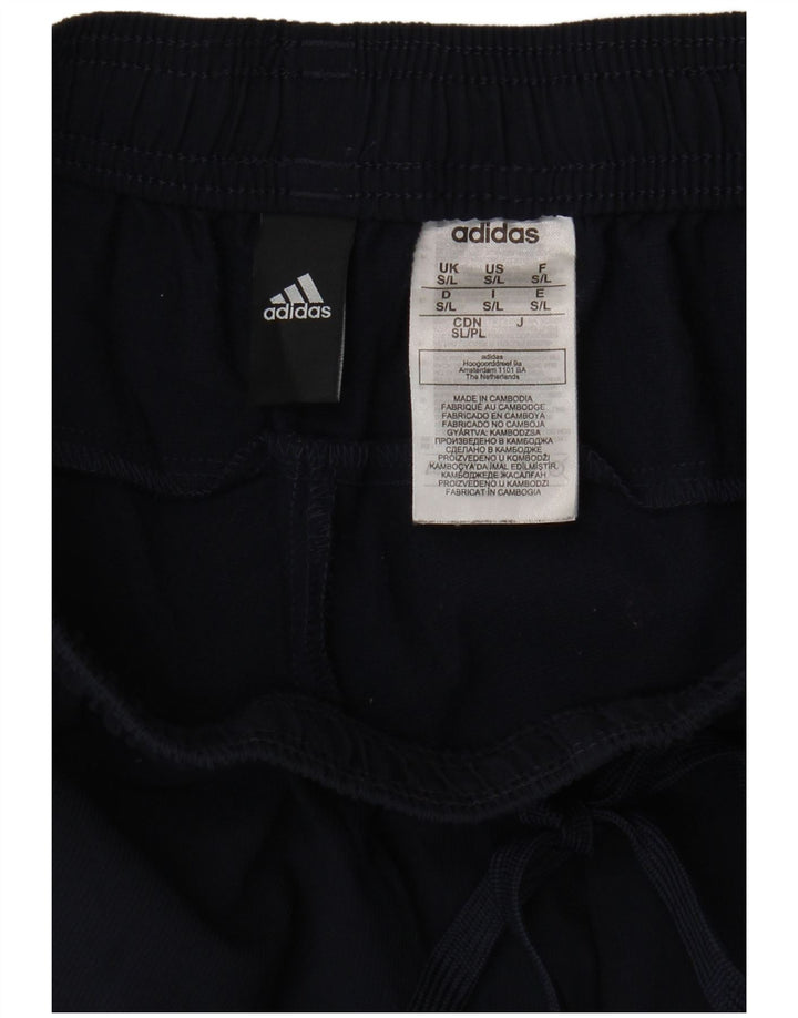 Adidas ženske hlače za trenirku UK 10 male tamnoplave poliesterske