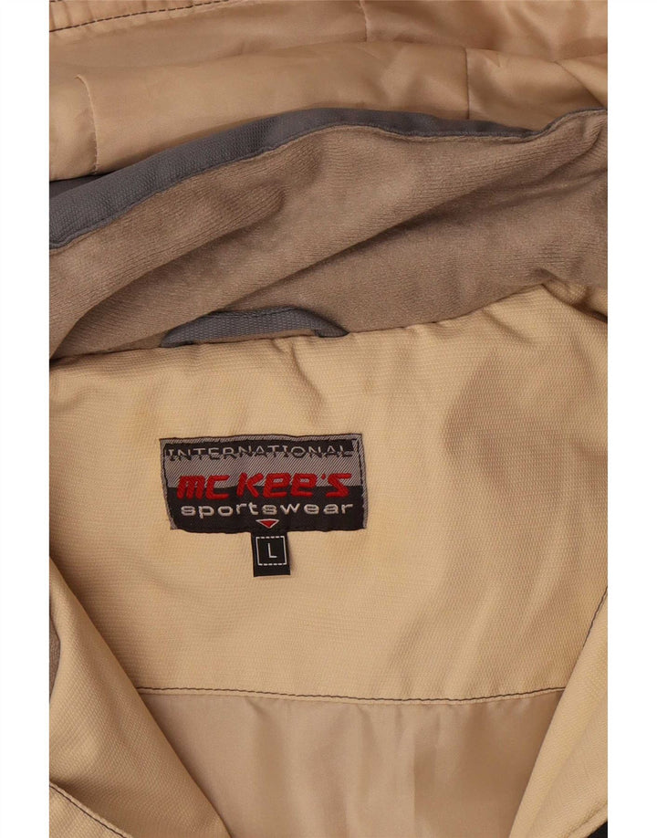 MC Kee's muška skijaška jakna s kapuljačom UK 40 Large Blue Colourblock poliamid